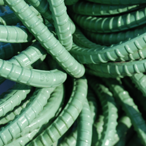 Epoksi kaplamalı kolon demiri (inşaat demiri) fotoğrafı